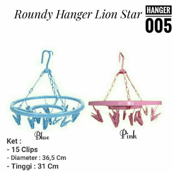 Lion star GB 5 Roundy Hanger Gantungan Baju Bayi Laundry Clip Jepitan