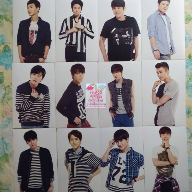 RARE SM SUM COEX Photoset 4x6 Super Junior Ryeowook Leeteuk Shindong Sungmin Kangin Henry Zhoumi