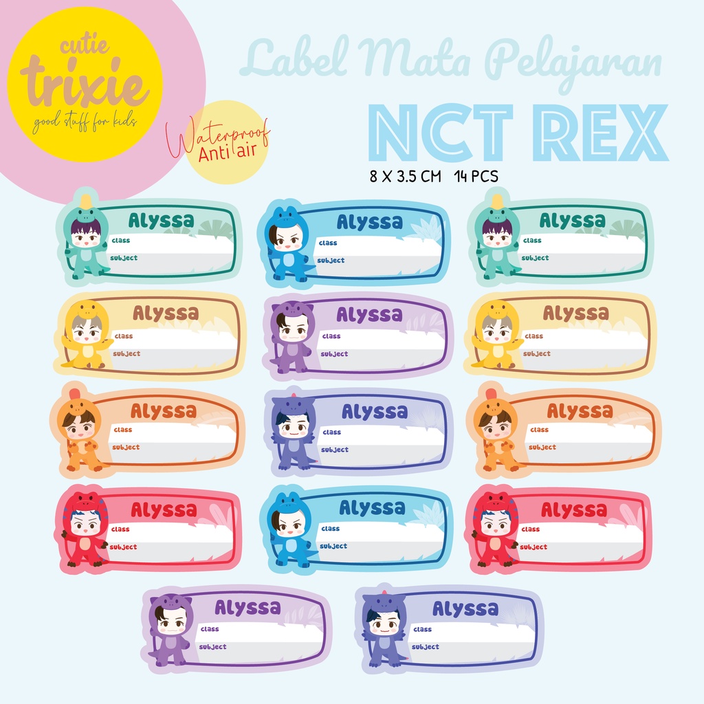 

STICKER LABEL BUKU MATA PELAJARAN / MAPEL ANAK NCTREX