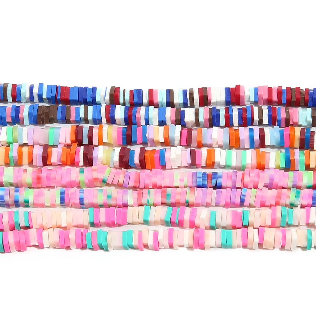 350 Pcs/String 5mm Campuran Warna Slice Tanah Liat Beads Untuk Membuat Perhiasan DIY Anak Gelang Kalung Aksesoris