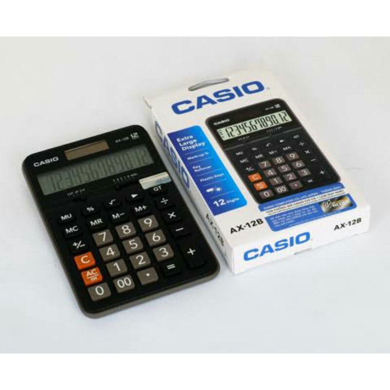 

kalkulator calculator casio ax-12b ax12b original garansi resmi
