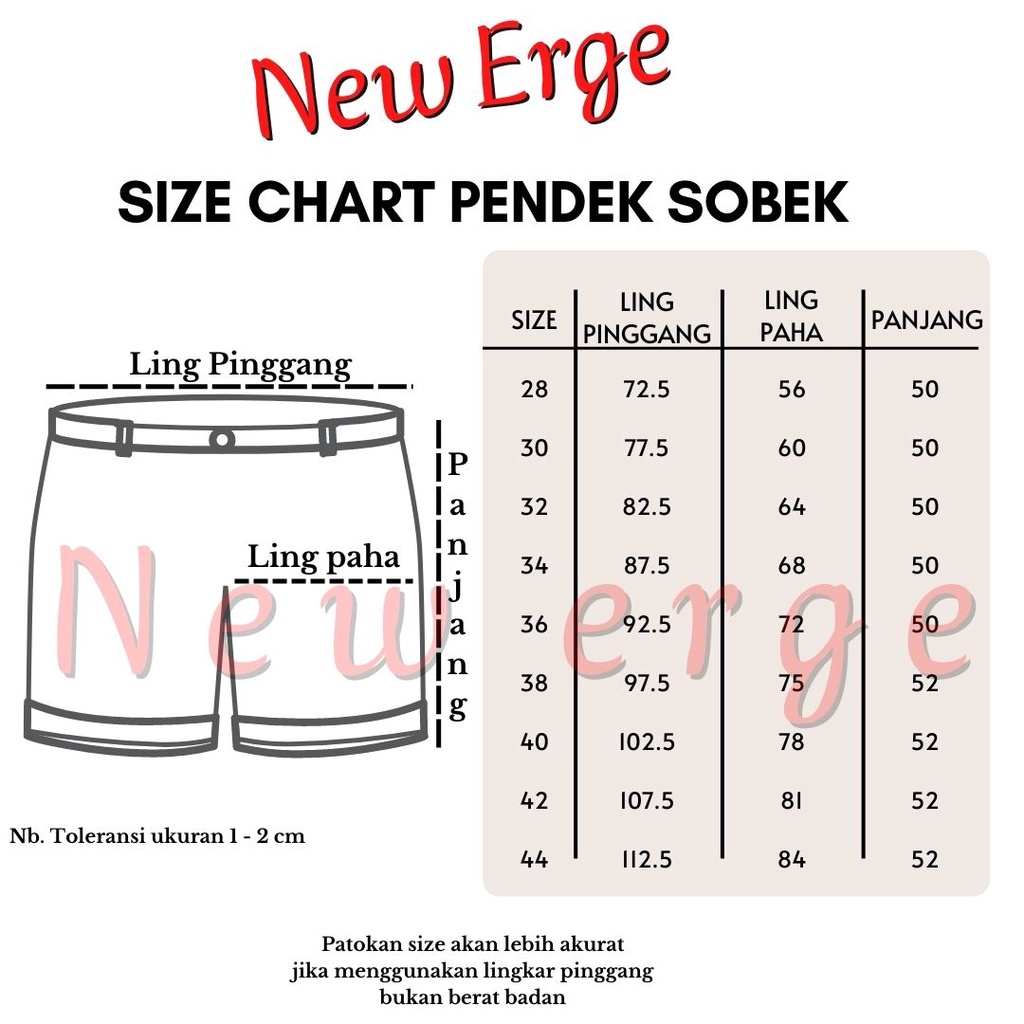 Celana Pendek Jumbo Sobek Robek Wiscer Jeans Pria Ripped Distro Keren Kekinian Original New Erge BIG SIZE size 37 - 44