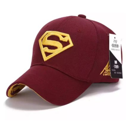 TOPI DISTRO BASEBALL PRIA KARAKTER LOGO BORDIR SUPER HERO SUPERMAN DEWASA