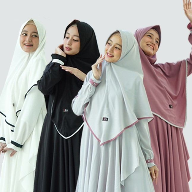 Dress Arafah Syari + Kimar Terbaru by Silmi