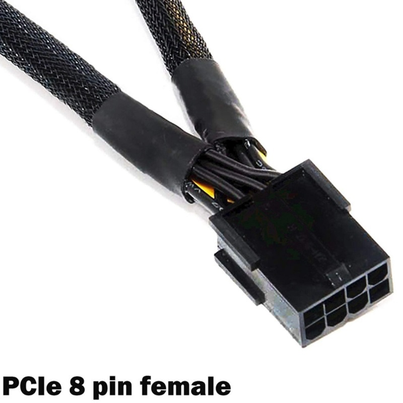 Adaptor Power btsg GPU PCI E 8pin Female to Dual 2x8pin (6+2) Male 7.87in