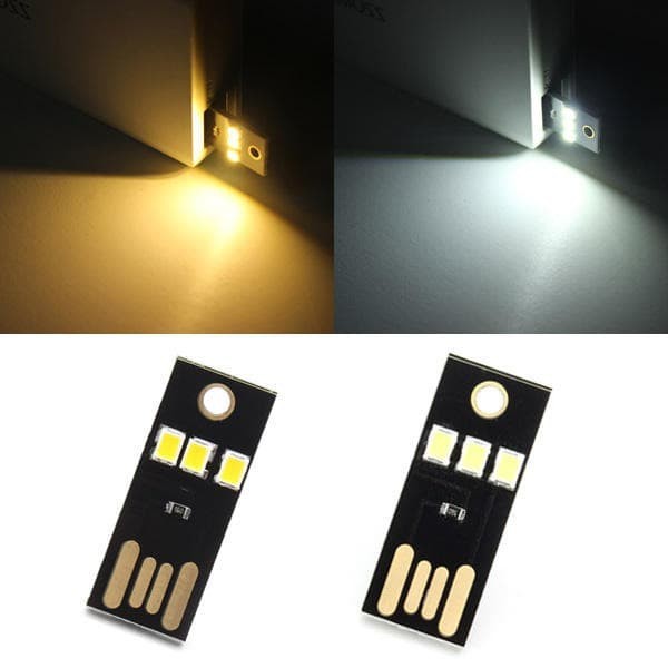 Mini LED USB 3 Mata Lampu Malam Keyboard Laptop Senter Emergency Light Lamp