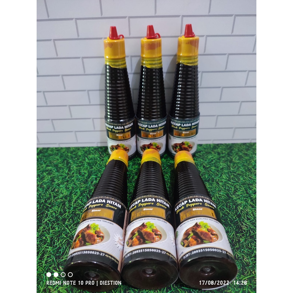 Paket Hemat Kecap Lada Hitam Cap Sinar Mentari Isi 6 Botol 150mL [Halal]