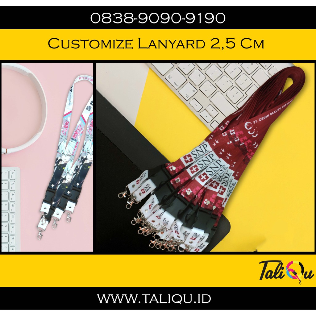 

Tali Id Card Promosi Print - Lanyard Promosi 2.5 cm