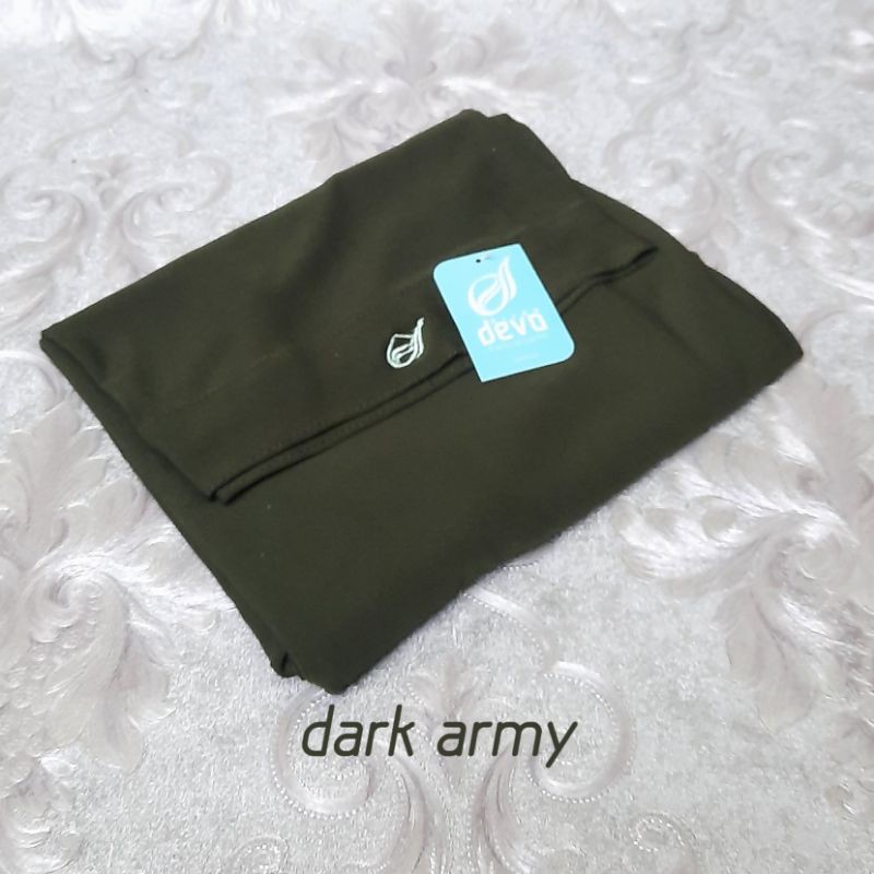 Hijab instan bergo malay | Jersey premium by:devohijab original-dark Army. BM