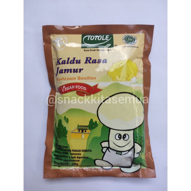 

TOTOLE KALDU JAMUR 200 gr VEGAN FOOD KALDU SEHAT