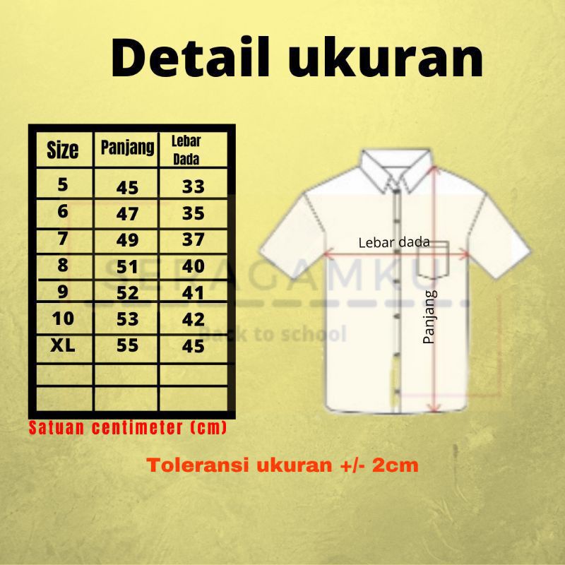 seragam pramuka sd siaga lengan pendek baju pramuka sd seragam pramuka siaga sd, seragam sekolah