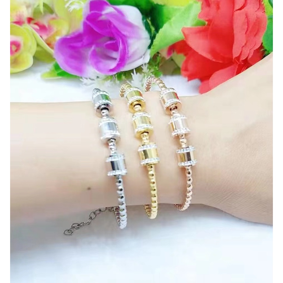 Gelang Titanium Permata Perhiasan Fashion F96