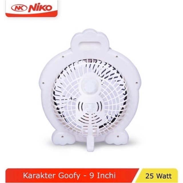 Niko Desk Fan NK 905 Kipas Meja Karakter Goofy 9 Inch 25 Watt 2 Speed