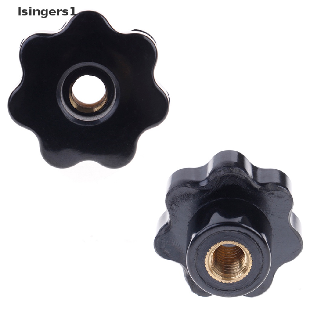 (lsingers1) M4 / M5 / M6 / M8 knob clamping nuts Bentuk Bintang Bahan Plastik