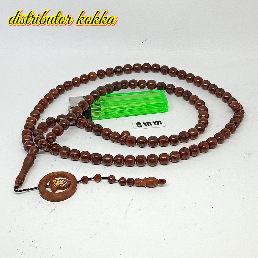 ( SUPER MURAH ) Tasbih Kokka kaukah kaokah fukakah koka bulan terompah 8,5 coklat