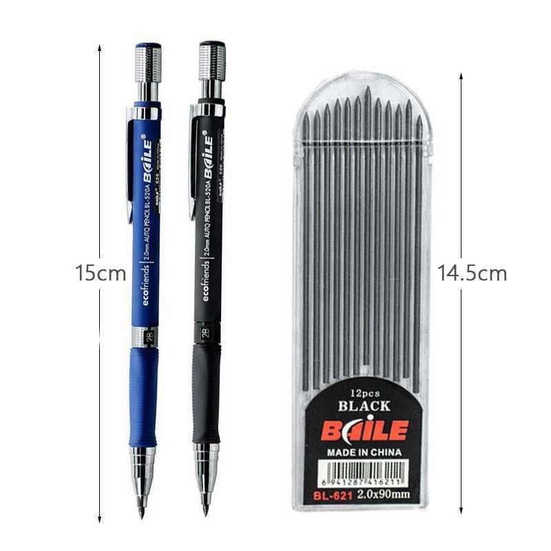 

BAILE Pensil Mekanik Mechanical Pencil 2B 2mm 12 Isi - BL-621