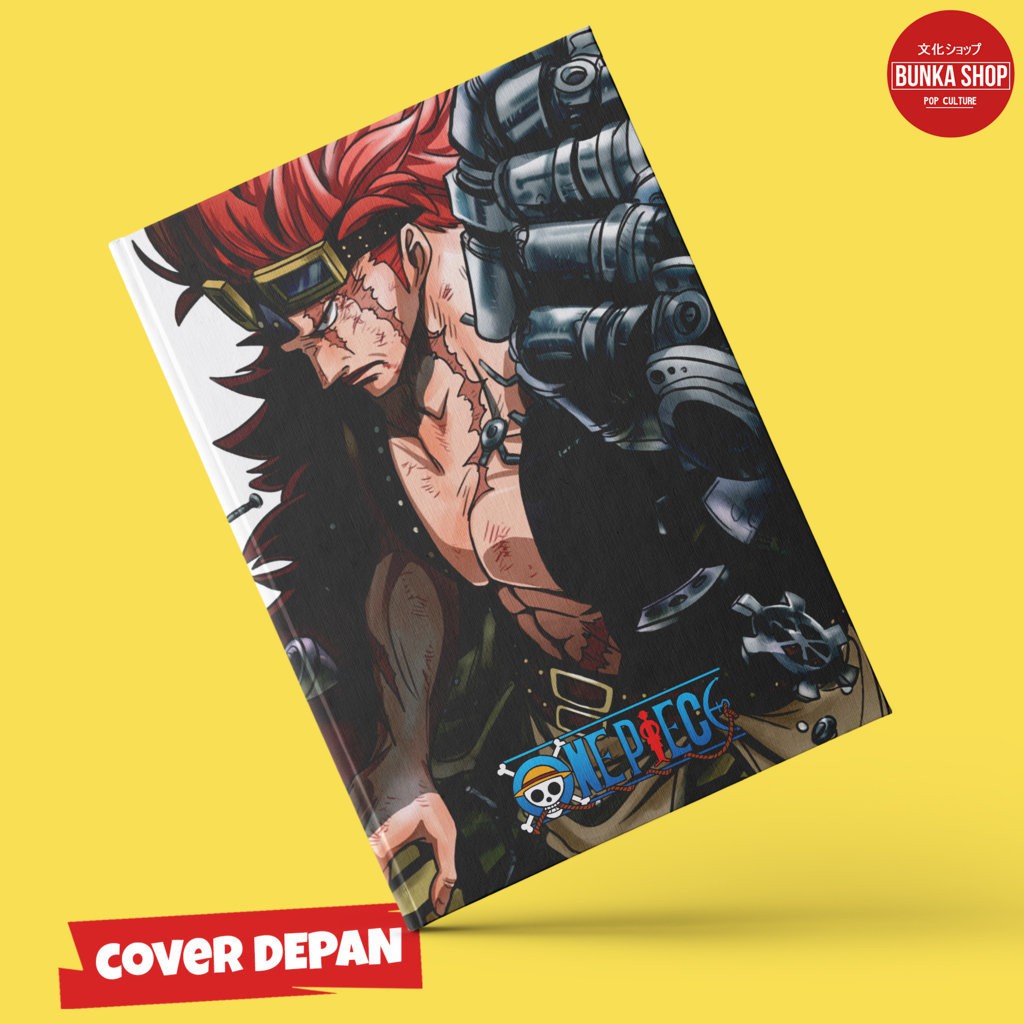 

Note Book Anime One Piece Kid White Hardcover A5 Buku Tulis Catatan Murah