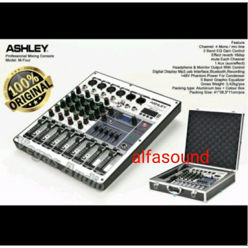 MIXER ASHLEY M FOUR ORIGINAL 4 CHANNEL BLUETOOTH KOPER ASHLEY MFOUR