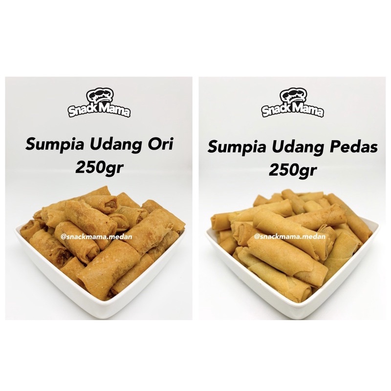 SUMPIA UDANG PEDAS 250GR / LUMPIA UDANG PEDAS | SNACKMAMA