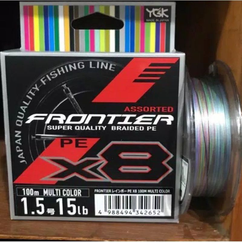 Senar PE,YGK FRONTIER X8(MULTI COLOUR)