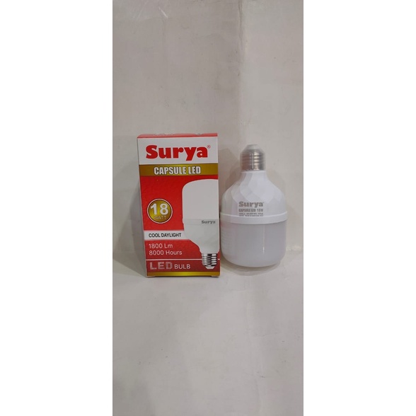 Surya Capsule 18 Watt Lampu LED 18W Putih Cool Daylight Original