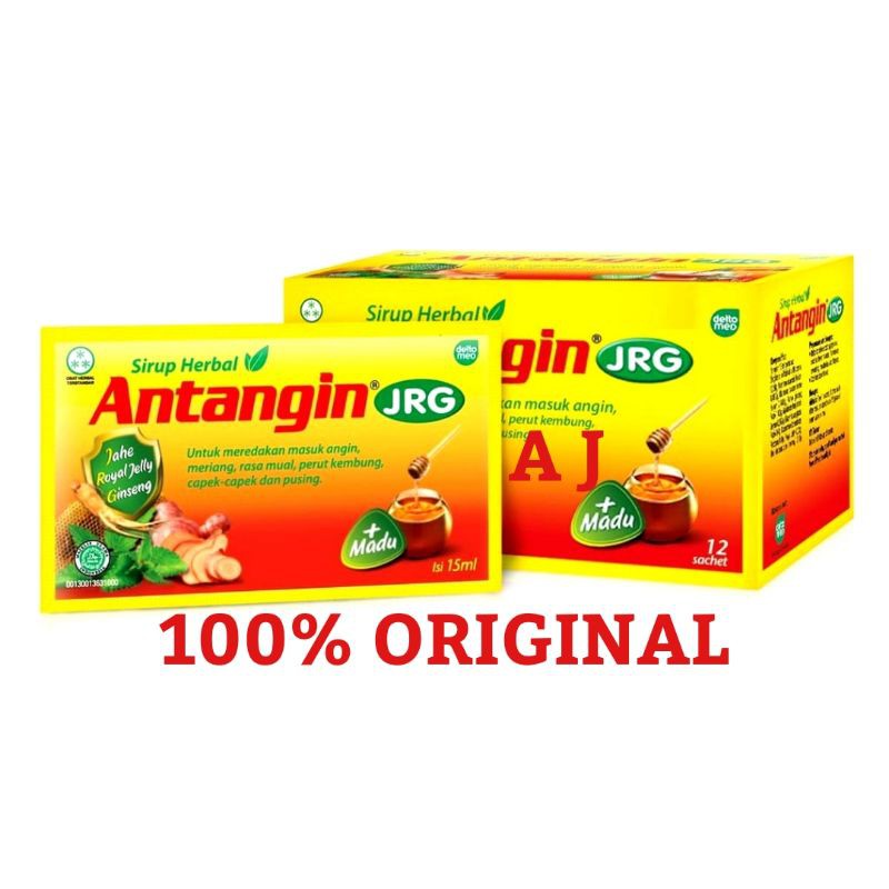 Antangin JRG Box (Isi 12 Sachet) - Sirup Masuk Angin, Mual, Muntah, Pusing