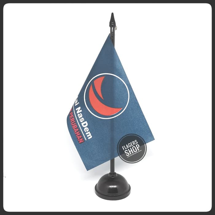 

Bendera Meja Partai Nasdem + Tiang Kayu