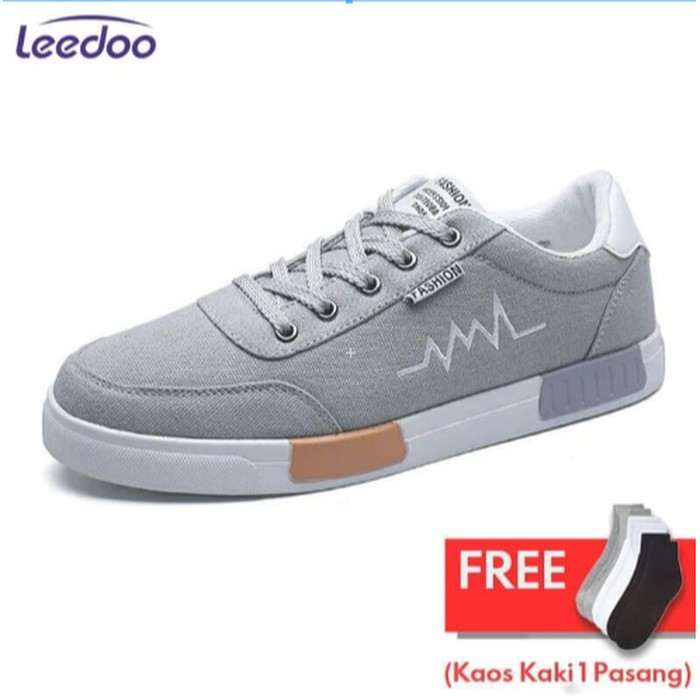 Leedoo Sepatu Casual Pria Sepatu Sneakers Pria Sepatu Slip On MC302