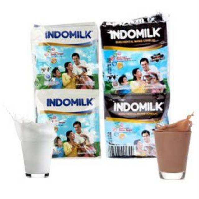 susu bendera/indomilk sachet 40gr