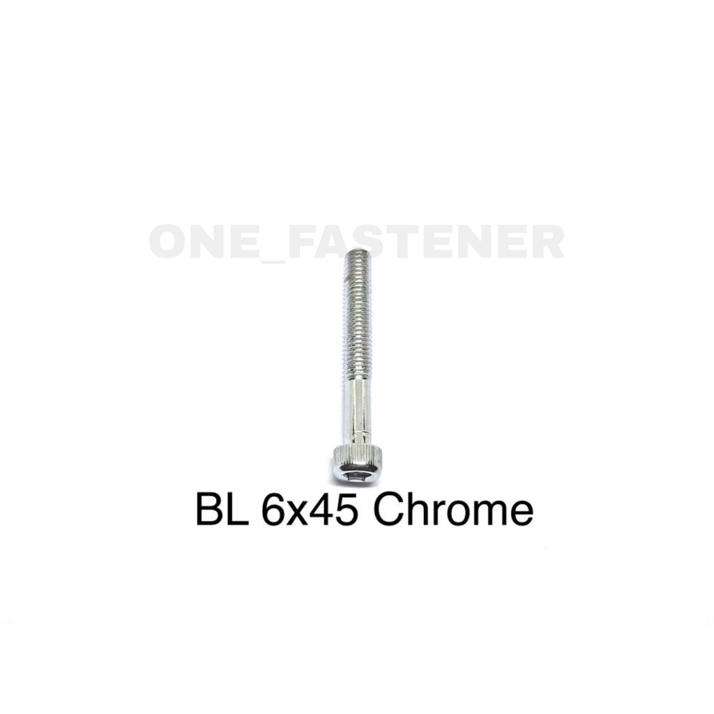 Baut L M6x45 CHROME L5 6mm 4.5cm 6x45 hex socket Heads cap screw 10