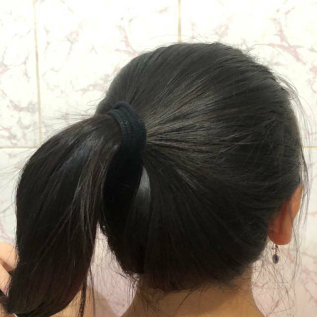 KARET DONAT - KARET RAMBUT MELAR PREMIUM HITAM