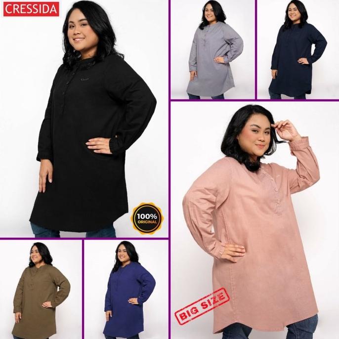 BAJU ATASAN WANITA CEWEK JUMBO BIG SIZE BRANDED CRESSIDA ORI 100 DHGF641654