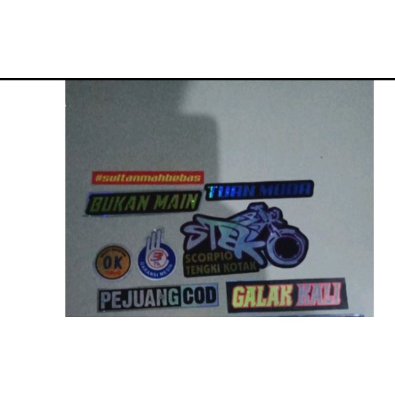 

stiker hologram kata kata