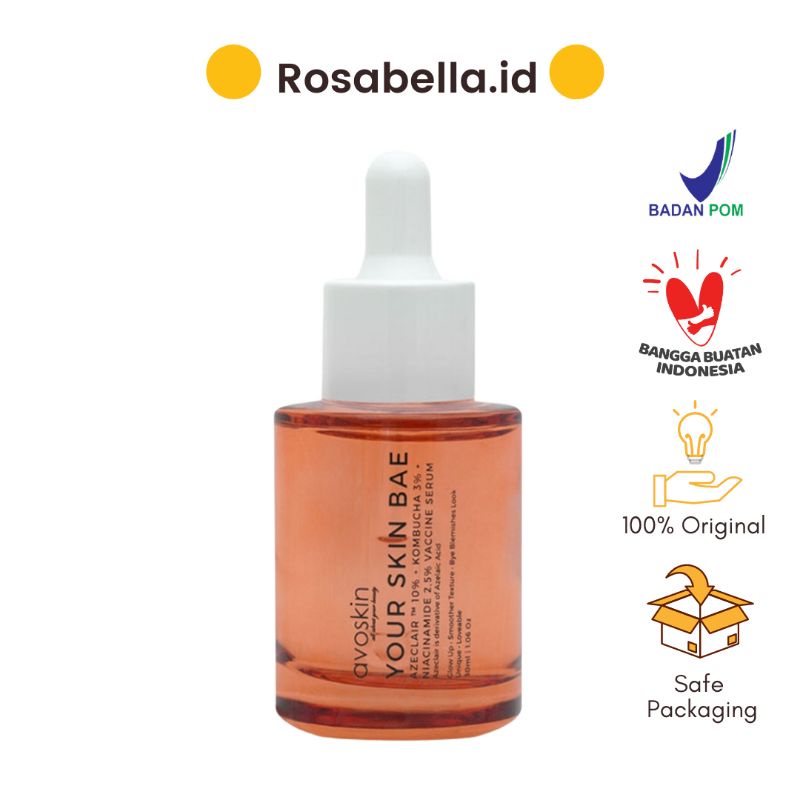 AVOSKIN YOUR SKIN BAE AZECLAIR KOMBUCHA NIACINAMIDE SERUM YBS Avoskin Azeclair Kombucha