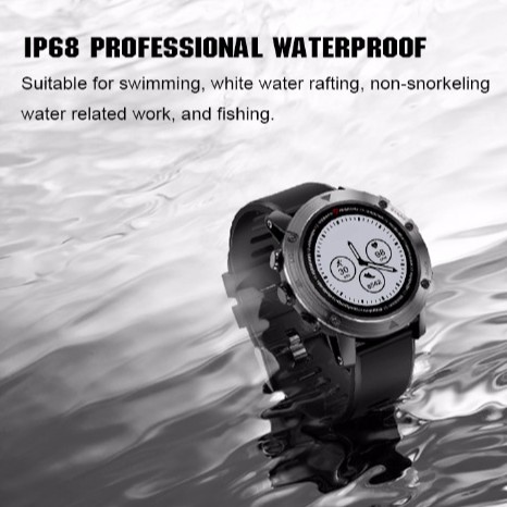 Aolon DM18 Smartwatch GPS 50M IP68 dengan Fungsi Monitor Detak Jantung / Fitness / Garmin-3