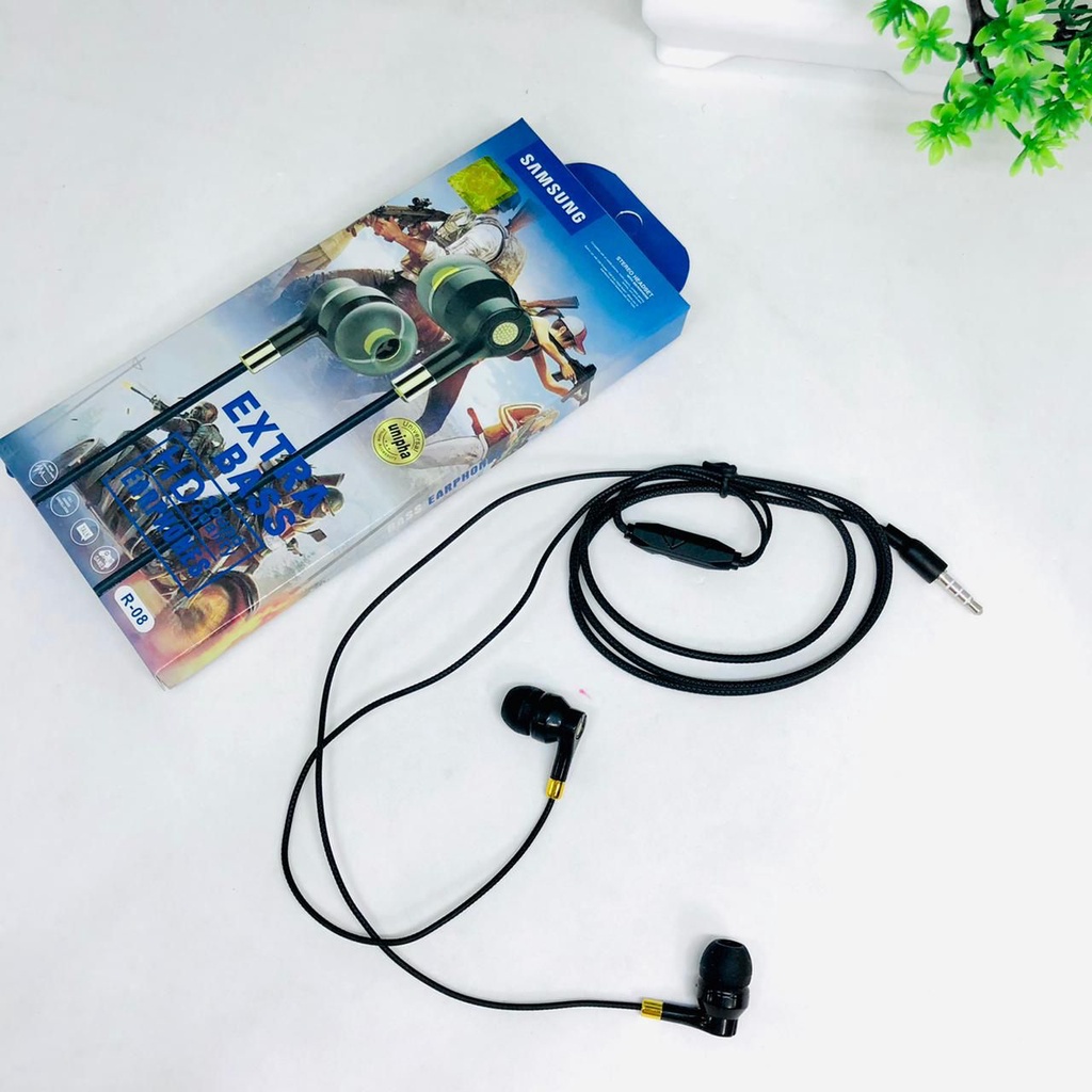 HEADSET EARPHONE XIAOMI R08 Handsfree Headset R-08 Earphone R08 Extra Bass