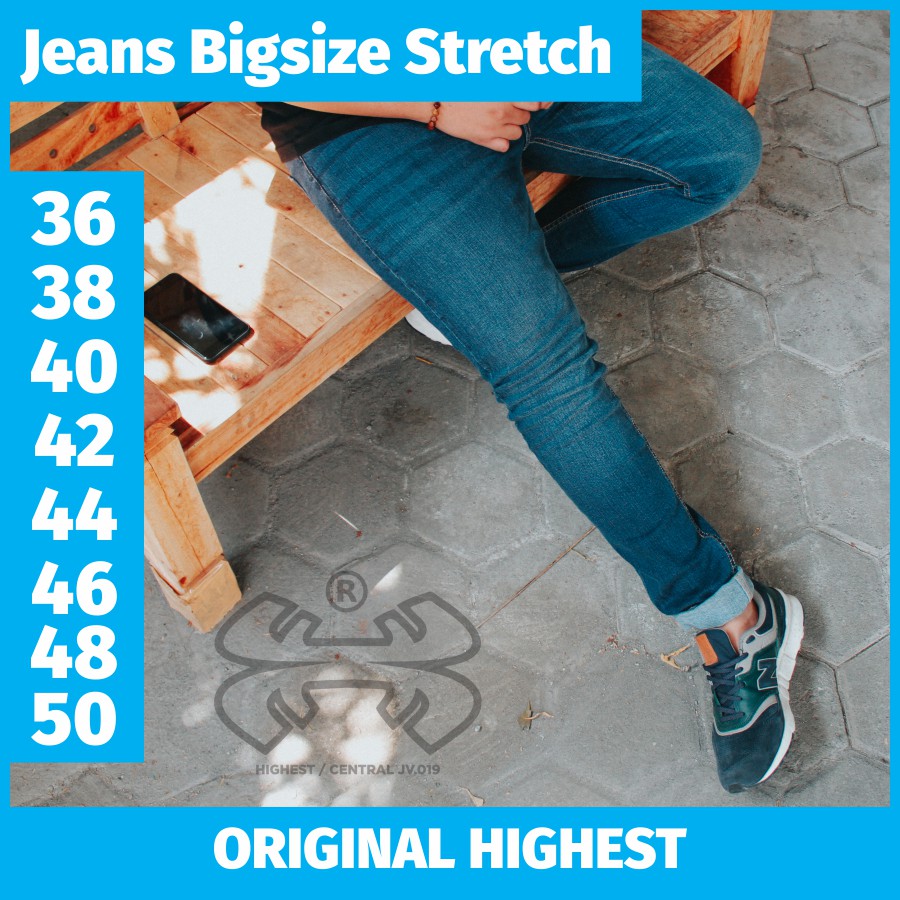  CELANA  JEANS  PANJANG STRETCH WARNA LIGHT ORIGINAL UKURAN 