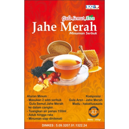 

Gula Semut Aren Jahe Merah 250g