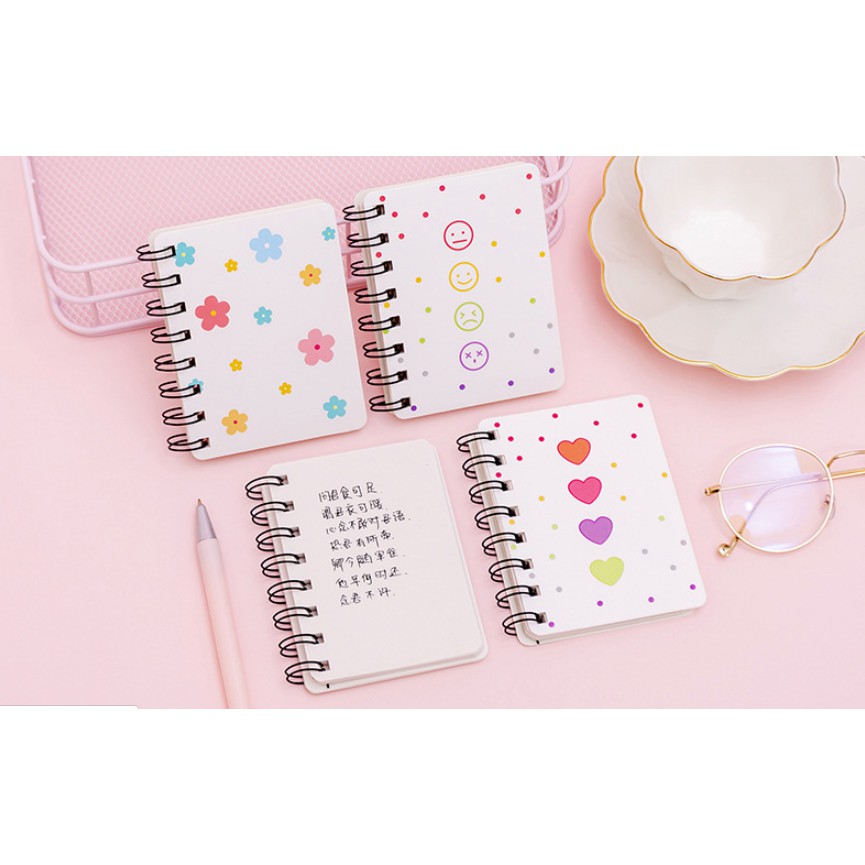 Notebook Motif POLKADOT Polos Simple / Notes Buku Memo Mini Gambar Polkadot Motif Unik / Buku Mini