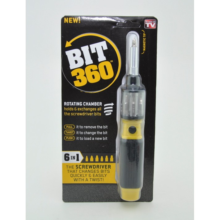 Bit 360 Obeng Multifungsi 6 in 1 Screwdriver - 0329