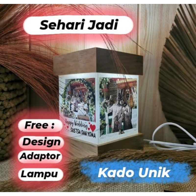 [SEHARI JADI] LAMPU HIAS KOLASE KADO UNIK PERNIKAHAN ULANGTAHUN WISUDA ANNIVERSARY
