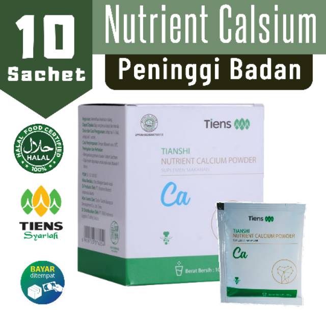 

TERMURAH Tiens Nutrient Calcium Powder NHCP 10 SACHET- Susu Peninggi Badan