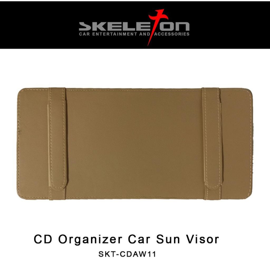 SKeleton Car CD Case With Name Card Slot SKT-CDAW11