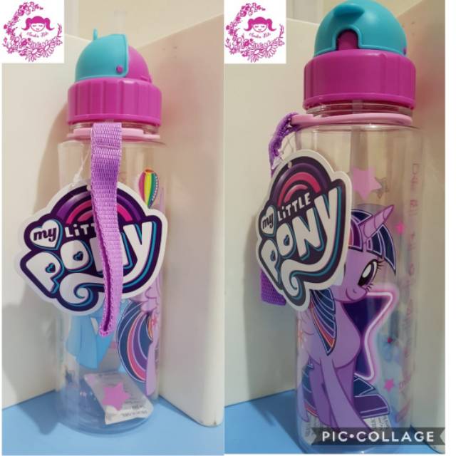 Botol minum dengan sedotan gambar my little pony