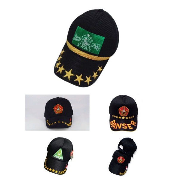 Topi Banser / topi baseball / topi jaring doublemes/ masker banser / TOPI ANSOR / TOPI GP ANSOR