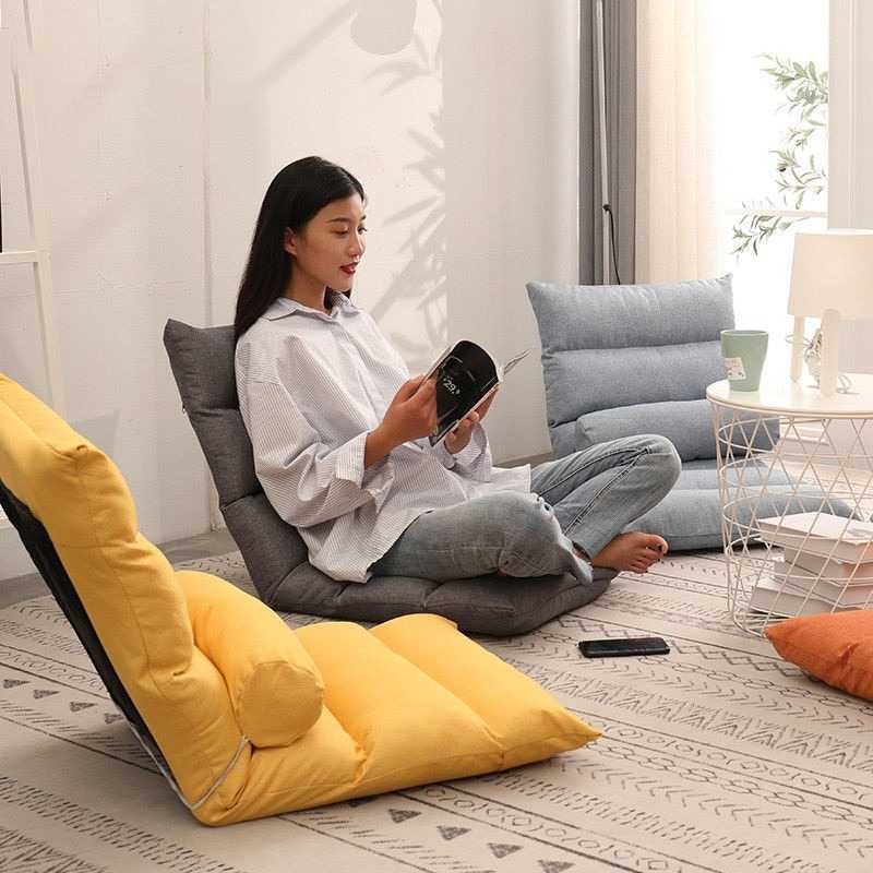 Kursi Lipat Sofa Folding Lounger Home Lazy Sofa Adjustable 6 Grids