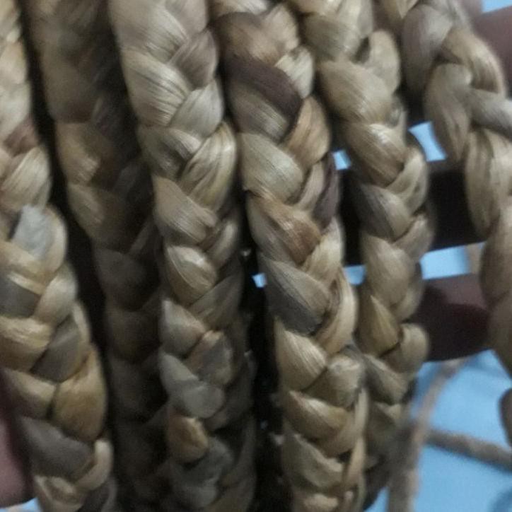 Semangat Abis 1kg.tali eceng gondok/kiloan anyaman bentuk tali kepang/tambang kepang/anyaman eceng