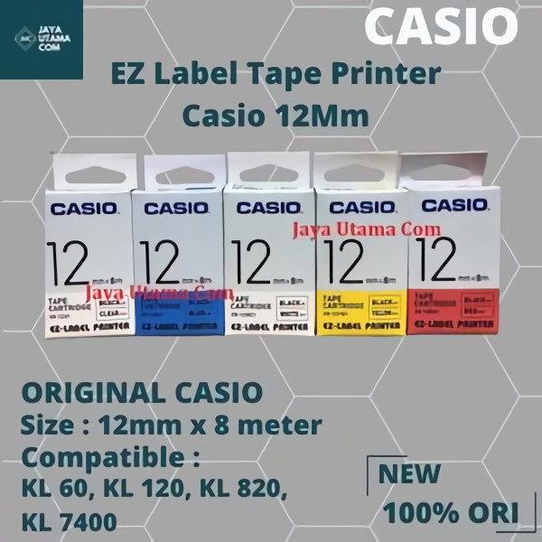 EZ LABEL TAPE PRINTER CASIO 12 MM XR 12