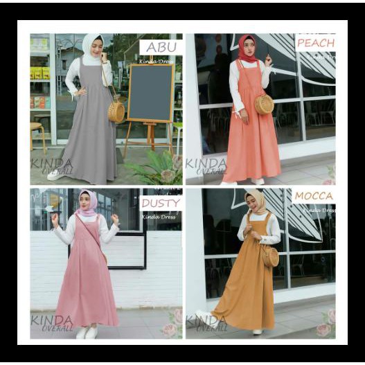 TERFAFORIT JUMPSUIT WANITA PANJANG HIJAB IMPORT OVERALL POLOS KOREA KATUN STOK TERBARU