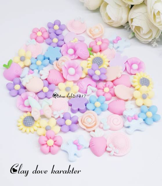 Clay dove shaby motif/warna baru geser gambar